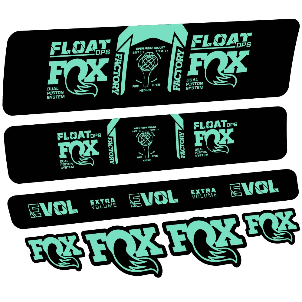 Decal Fox Float DPS Factory 2021, Shock Absorber, bike sticker vinyl