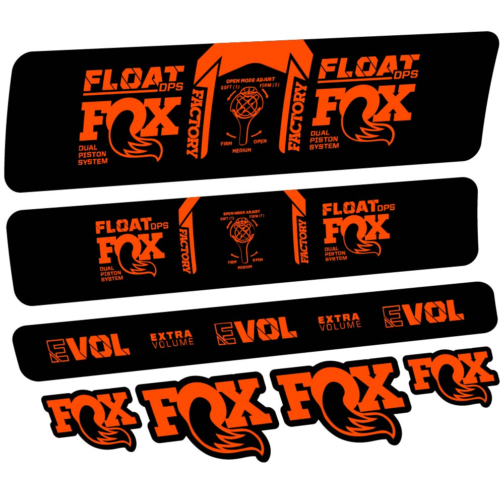 Decal Fox Float DPS Factory 2021, Shock Absorber, bike sticker vinyl
