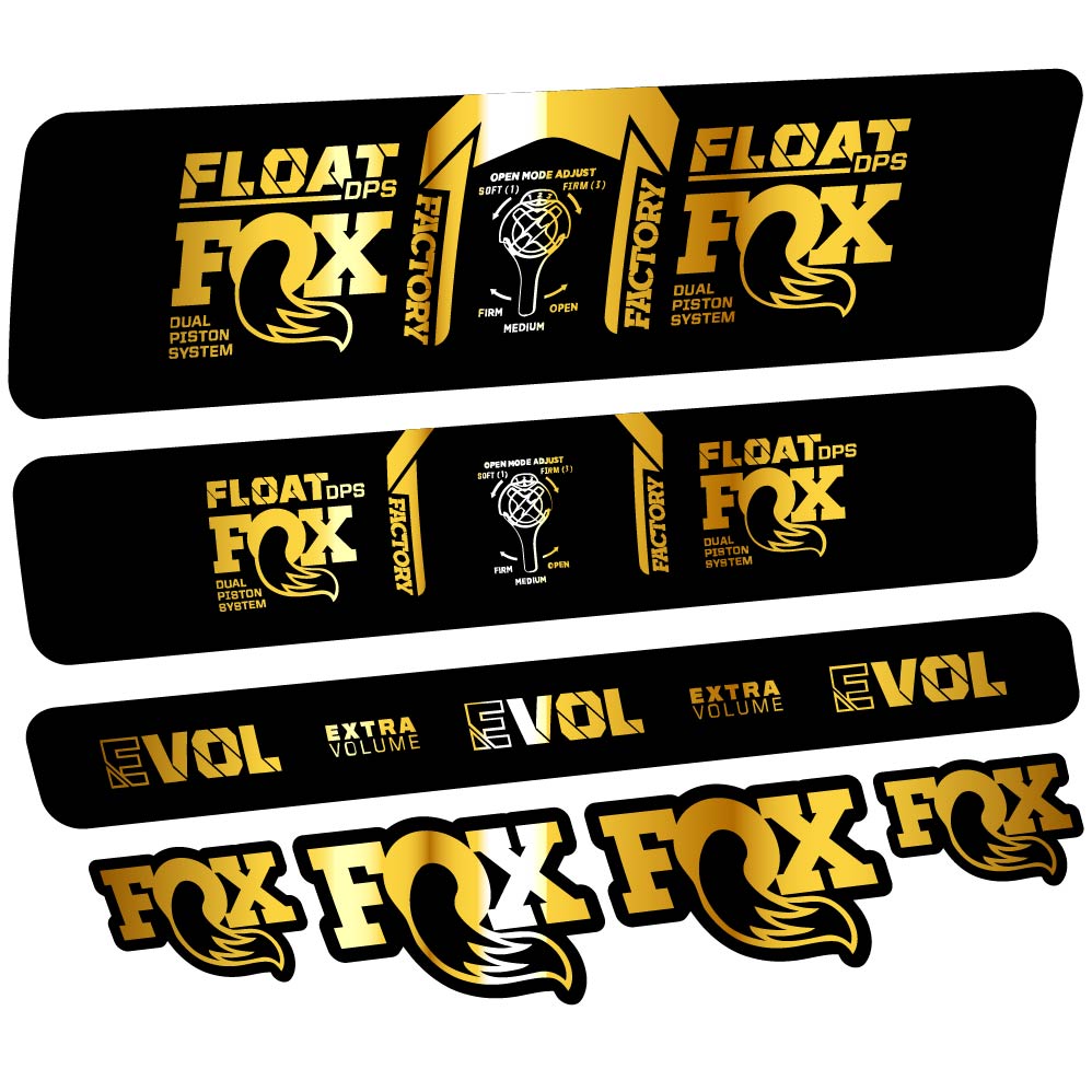Decal Fox Float DPS Factory 2021, Shock Absorber, bike sticker vinyl