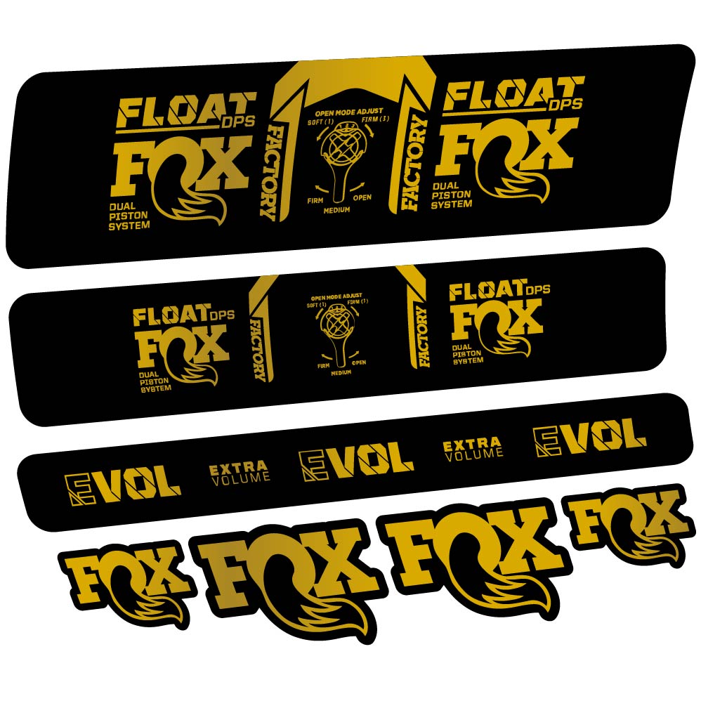 Decal Fox Float DPS Factory 2021, Shock Absorber, bike sticker vinyl