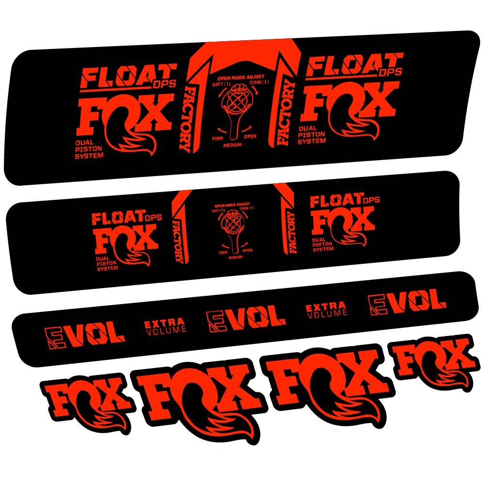 Decal Fox Float DPS Factory 2021, Shock Absorber, bike sticker vinyl