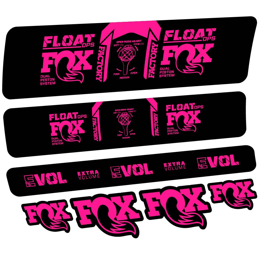 Decal Fox Float DPS Factory 2021, Shock Absorber, bike sticker vinyl