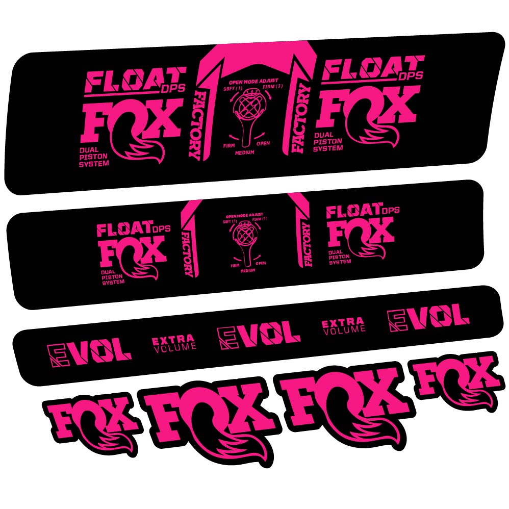 Decal Fox Float DPS Factory 2021, Shock Absorber, bike sticker vinyl