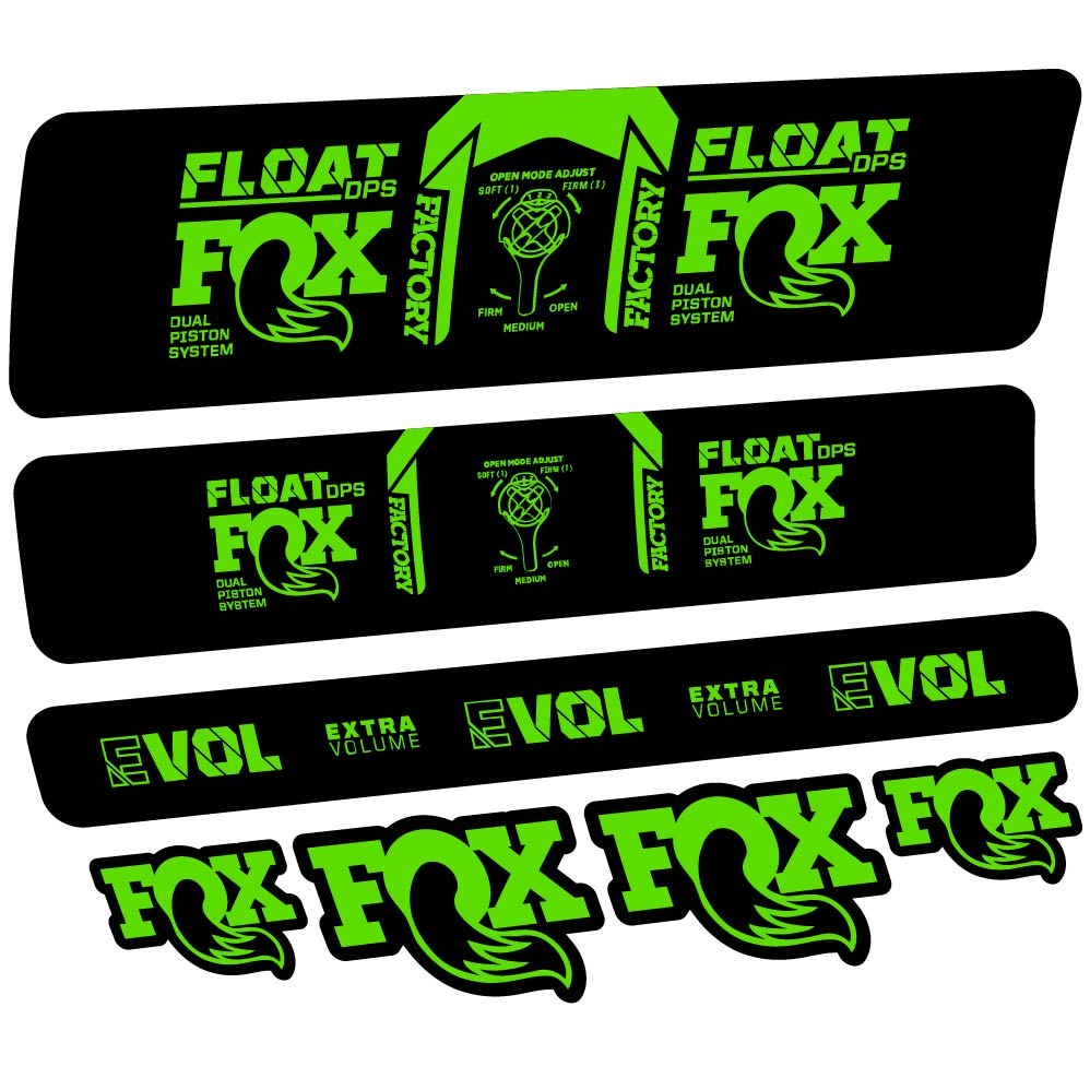 Decal Fox Float DPS Factory 2021, Shock Absorber, bike sticker vinyl