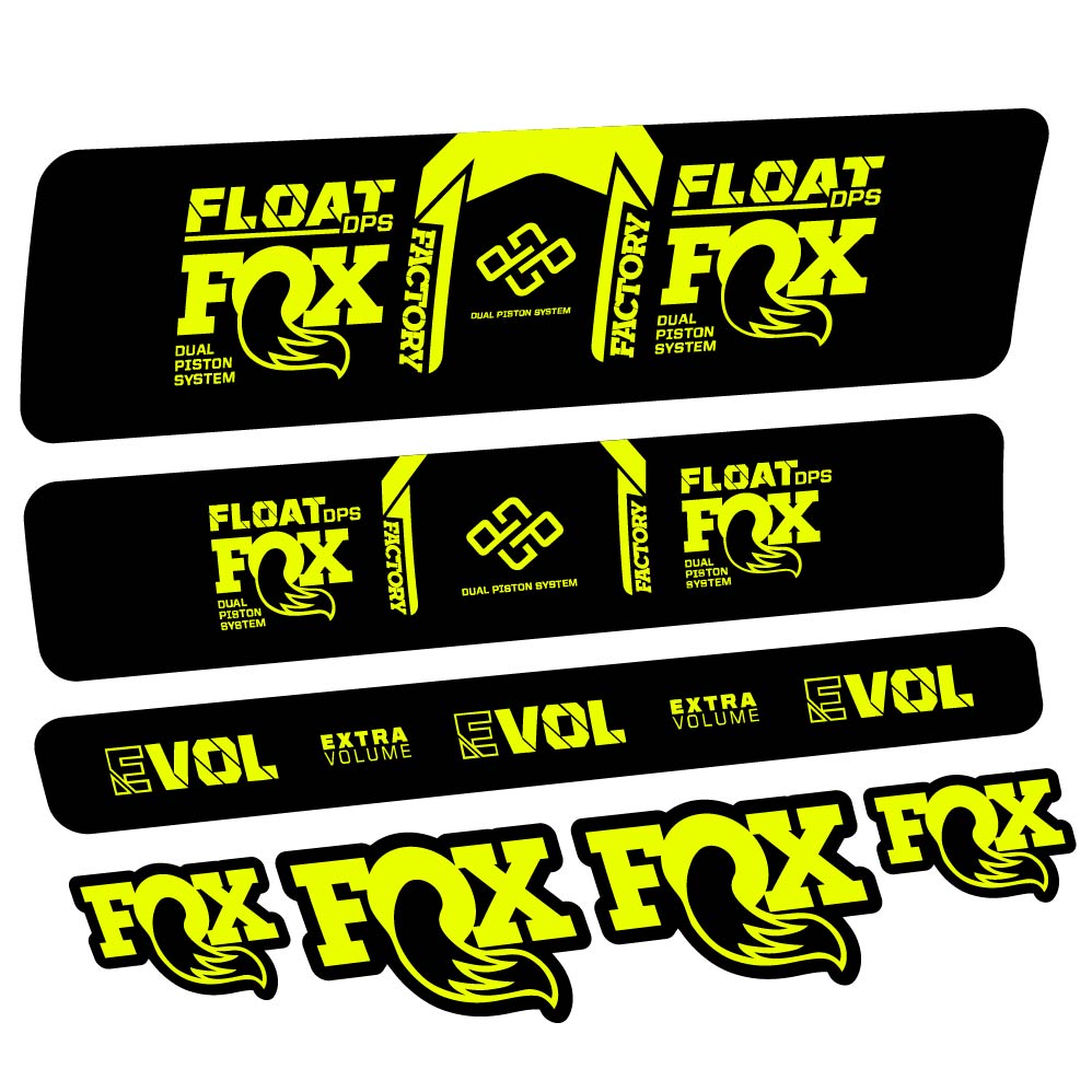 Decal Fox Float DPS Factory Remote 2021, Shock Absorber, bike sticker vinyl