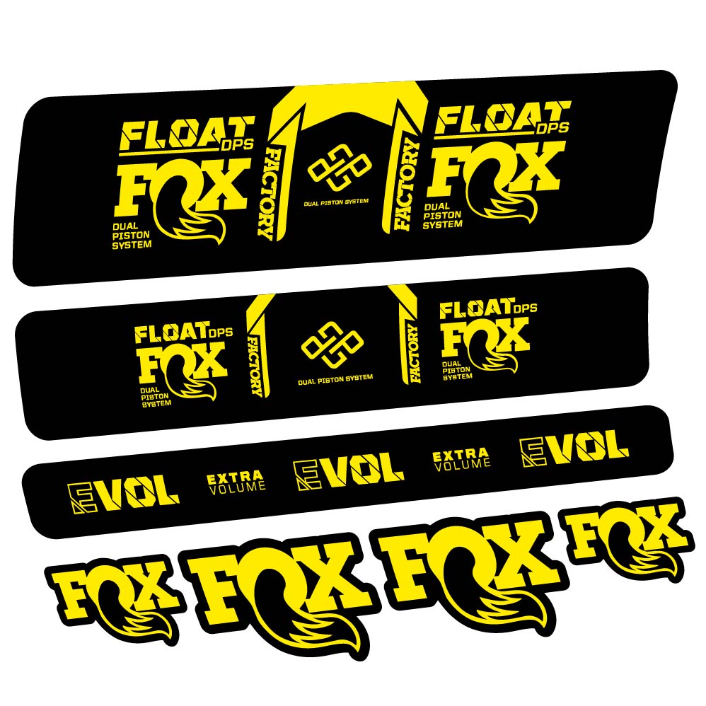 Decal Fox Float DPS Factory Remote 2021, Shock Absorber, bike sticker vinyl