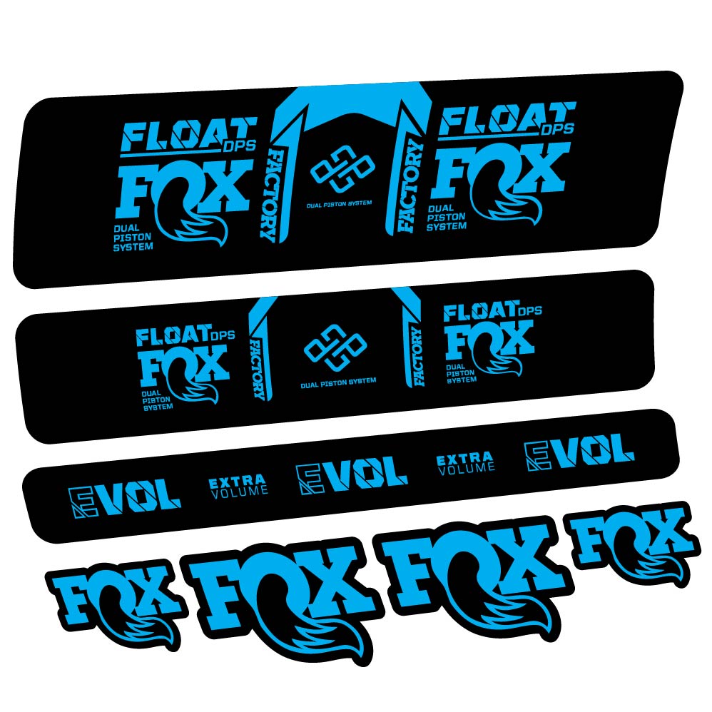 Decal Fox Float DPS Factory Remote 2021, Shock Absorber, bike sticker vinyl