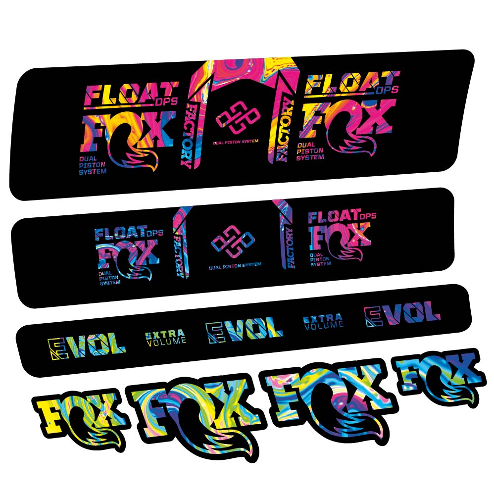 Decal Fox Float DPS Factory Remote 2021, Shock Absorber, bike sticker vinyl