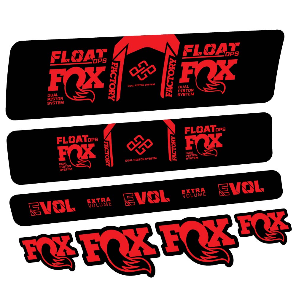 Decal Fox Float DPS Factory Remote 2021, Shock Absorber, bike sticker vinyl