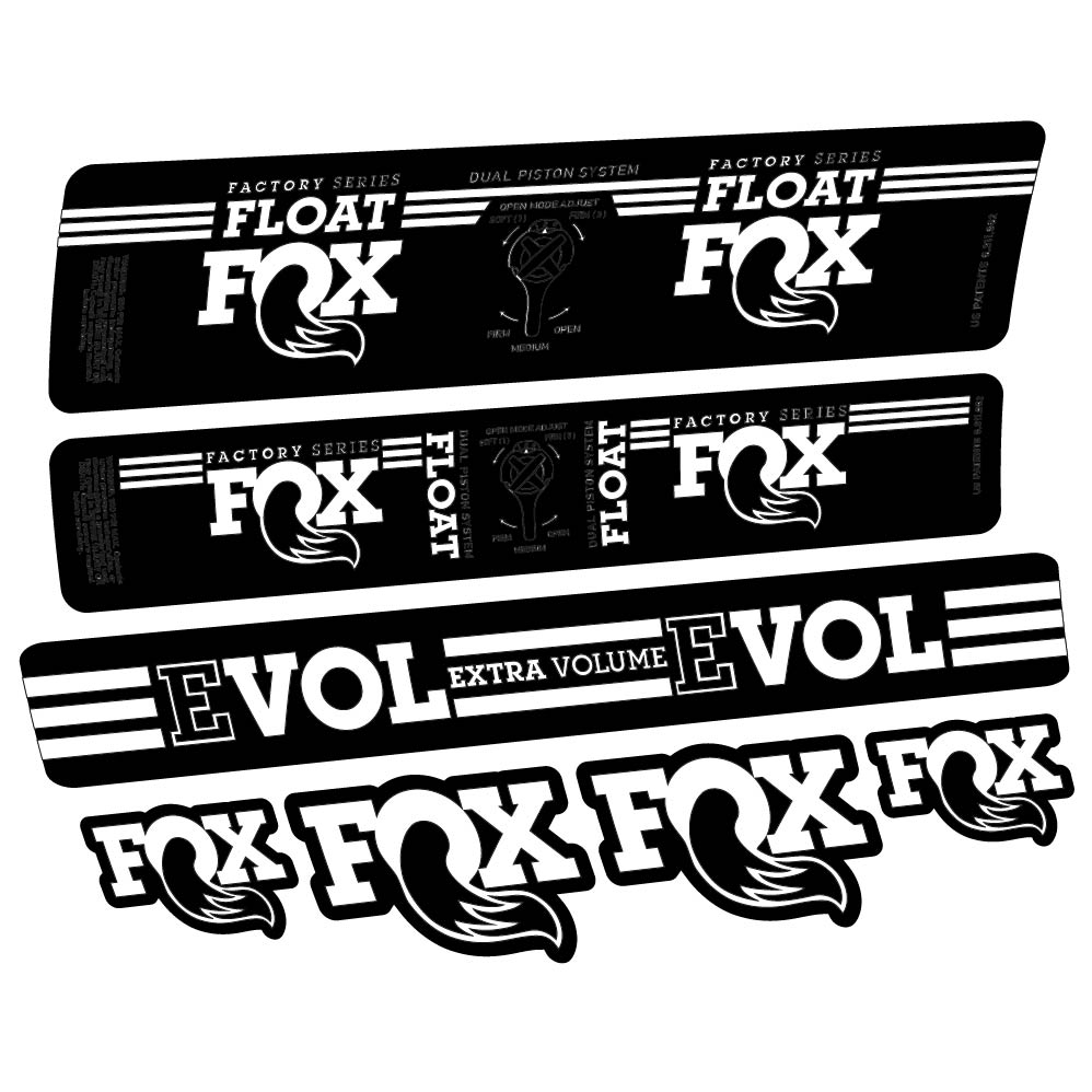 Decal Fox Float DPS Factory 2016, Shock Absorber, bike sticker vinyl