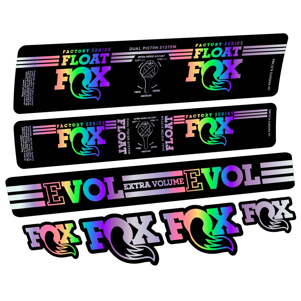 Decal Fox Float DPS Factory 2016, Shock Absorber, bike sticker vinyl