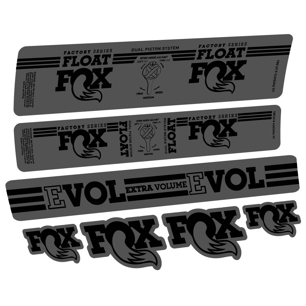 Decal Fox Float DPS Factory 2016, Shock Absorber, bike sticker vinyl
