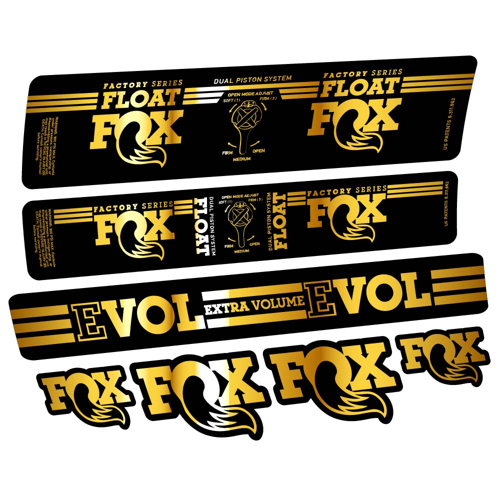 Decal Fox Float DPS Factory 2016, Shock Absorber, bike sticker vinyl