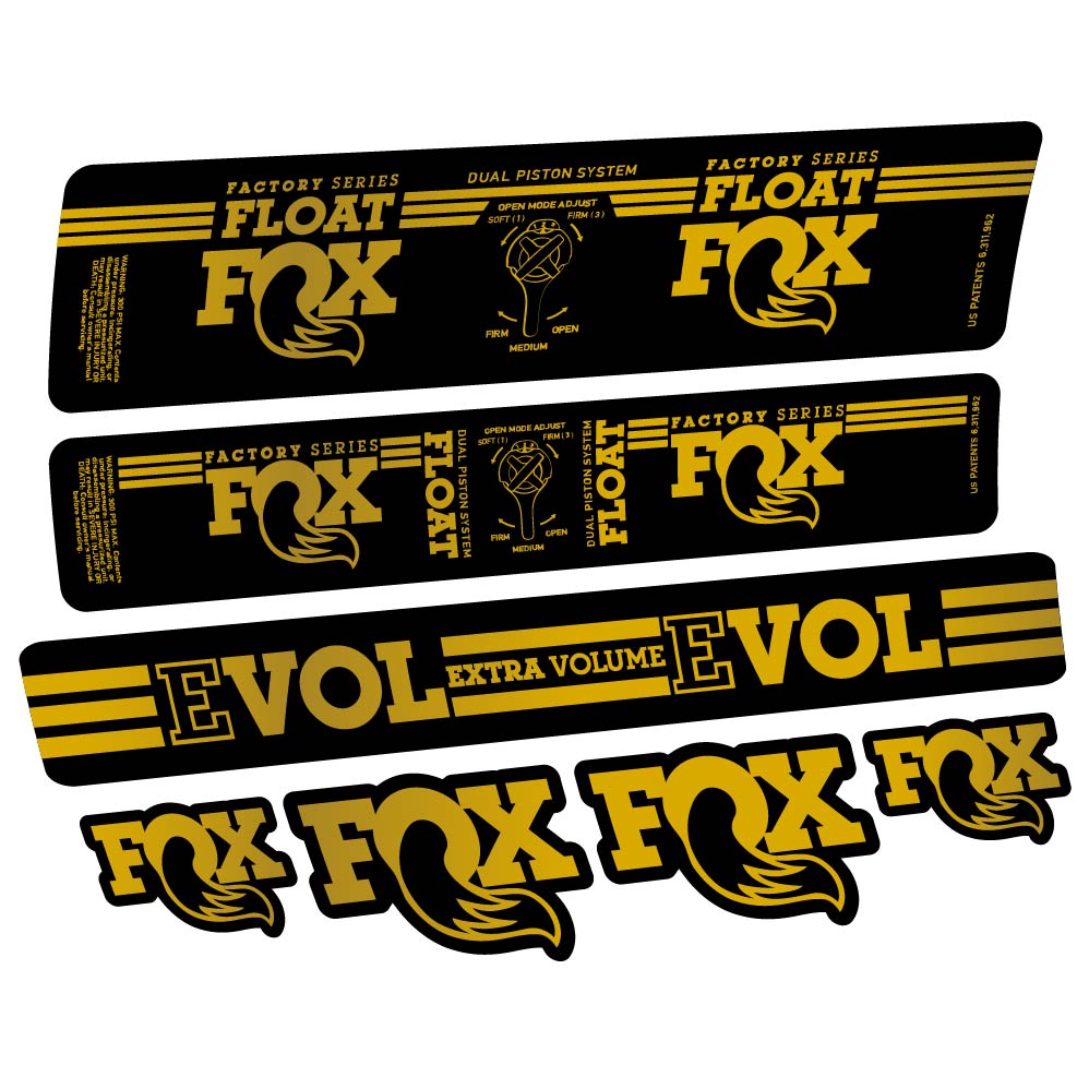 Decal Fox Float DPS Factory 2016, Shock Absorber, bike sticker vinyl
