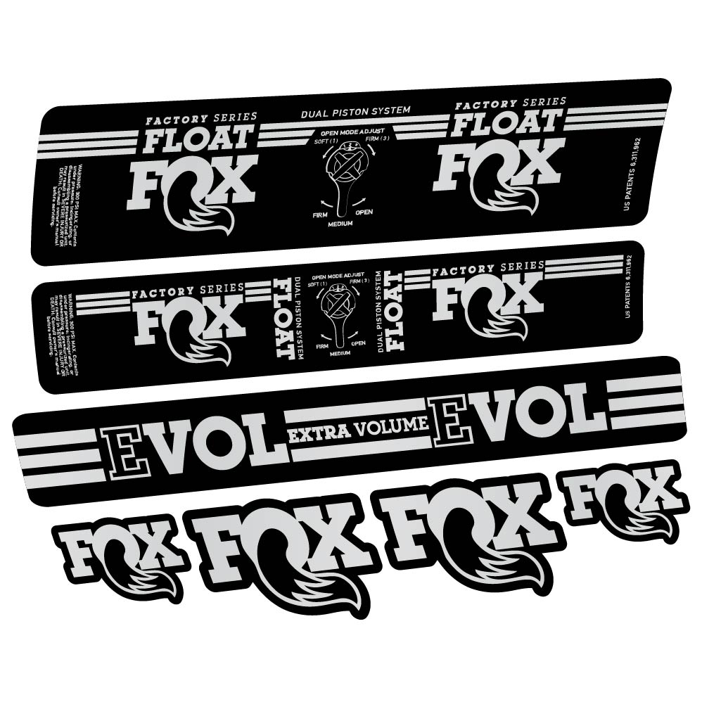 Decal Fox Float DPS Factory 2016, Shock Absorber, bike sticker vinyl