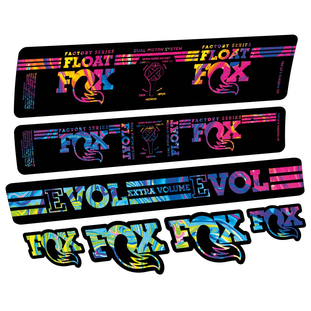 Decal Fox Float DPS Factory 2016, Shock Absorber, bike sticker vinyl