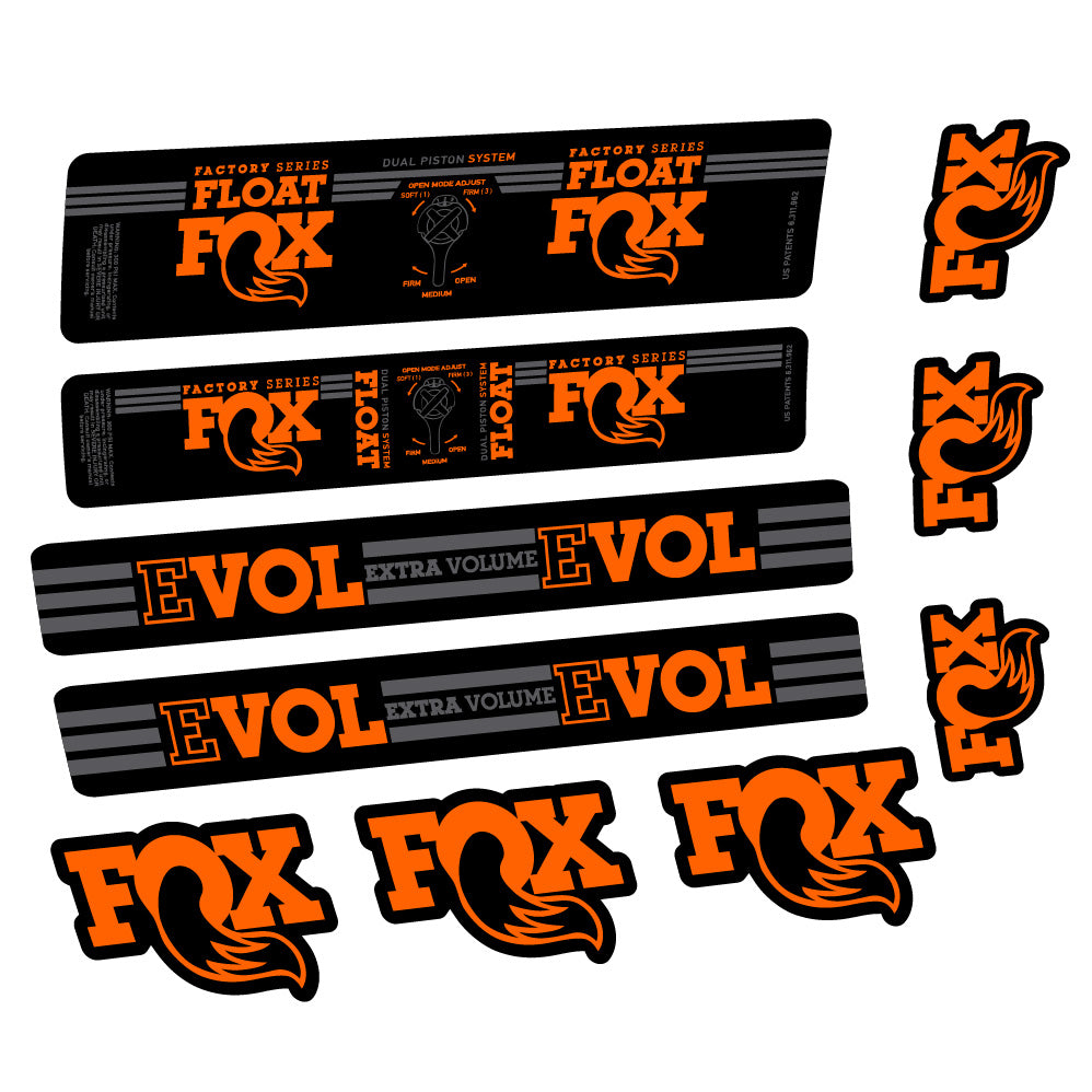 Aufkleber Fox Float DPS Factory, Rear Shox, Fahrradaufkleber Vinyl