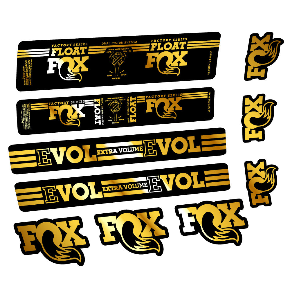 Aufkleber Fox Float DPS Factory, Rear Shox, Fahrradaufkleber Vinyl