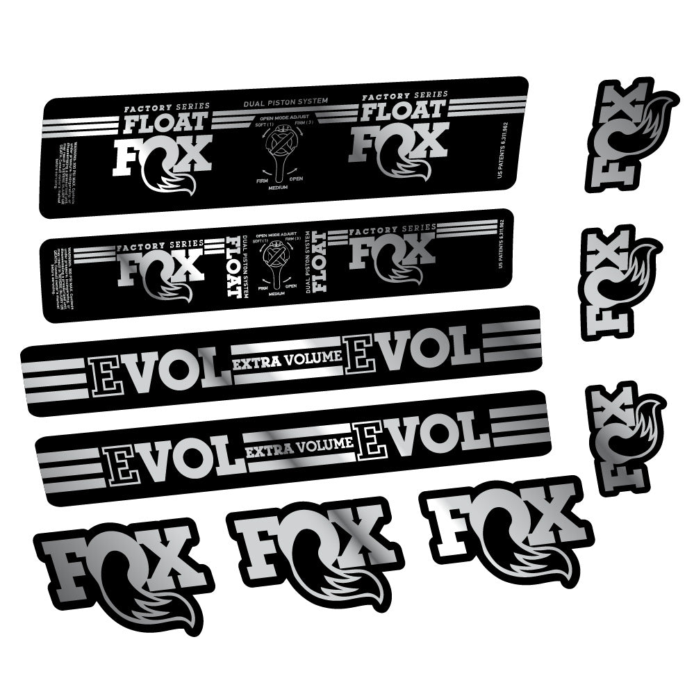 Aufkleber Fox Float DPS Factory, Rear Shox, Fahrradaufkleber Vinyl