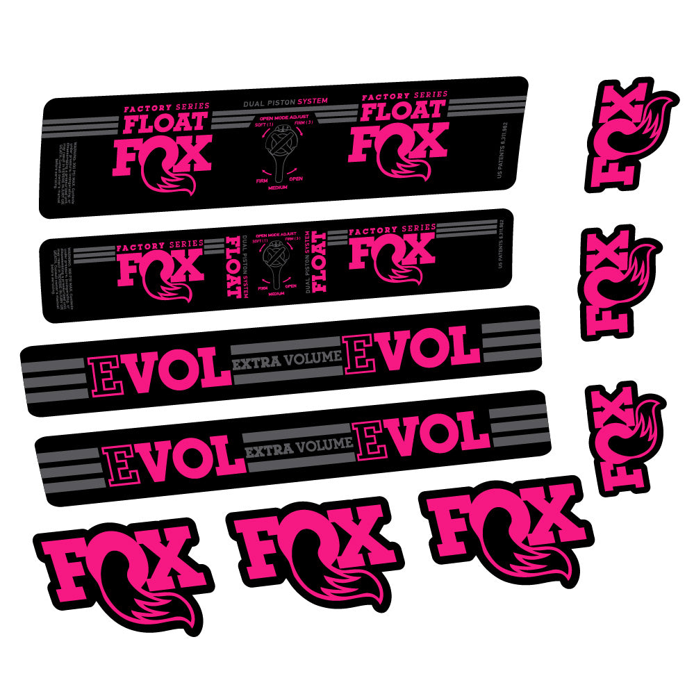 Aufkleber Fox Float DPS Factory, Rear Shox, Fahrradaufkleber Vinyl