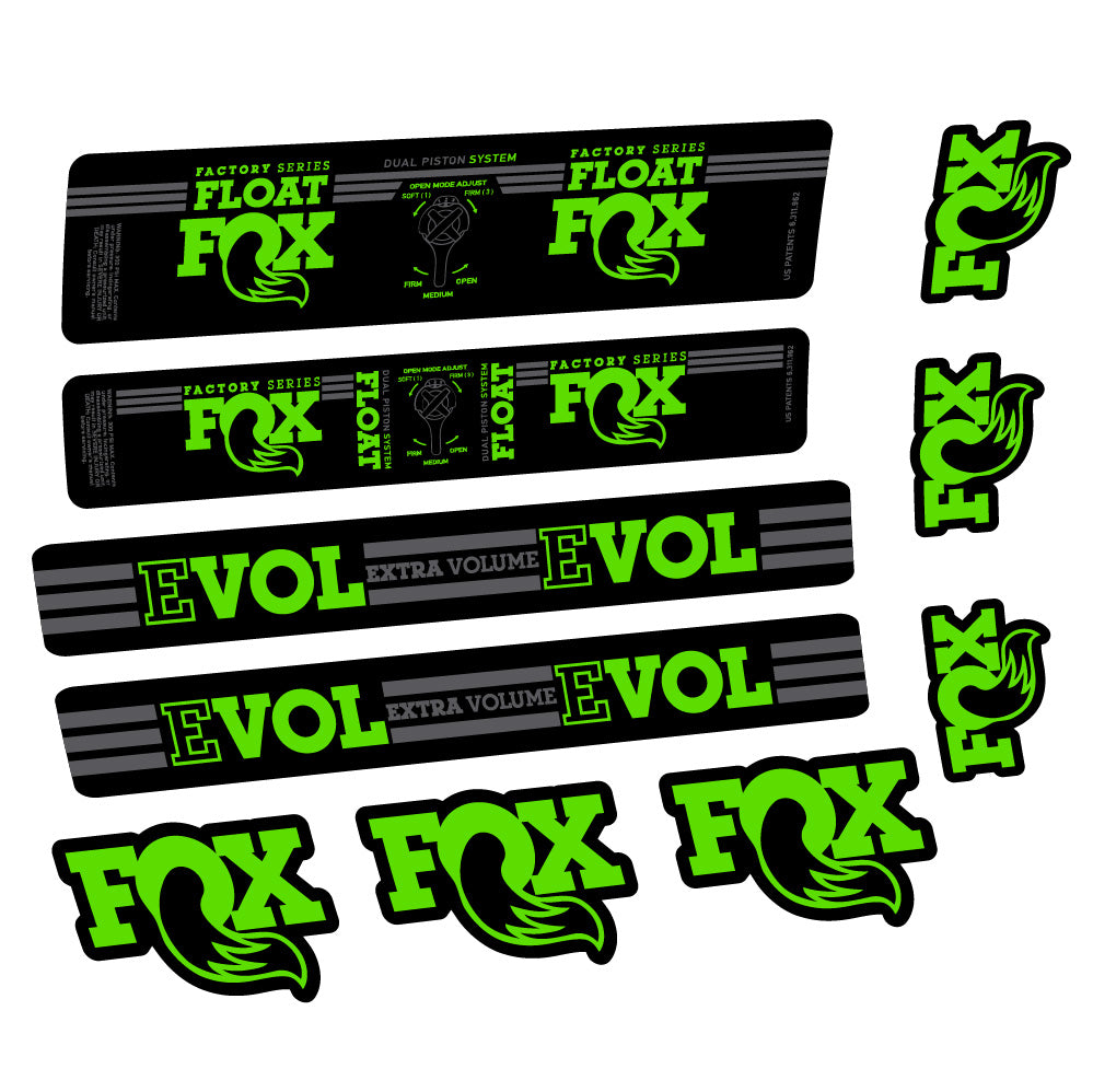 Aufkleber Fox Float DPS Factory, Rear Shox, Fahrradaufkleber Vinyl