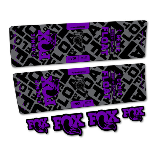 Violet decal for Fox Float Genie Performance 2024-2025 rear shock – bike sticker vinyl