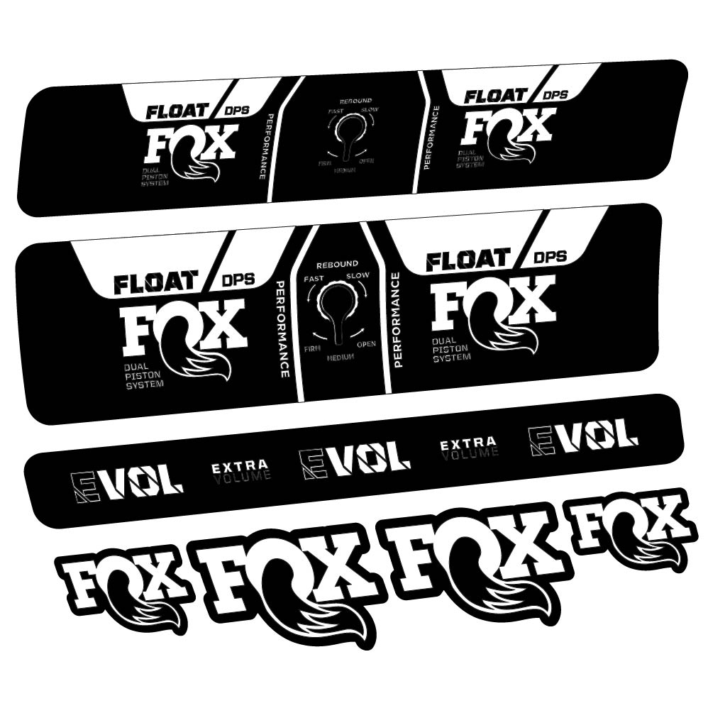 Aufkleber Fox Float DPS Performance 2021, Stoßdämpfer, Fahrradaufkleber Vinyl