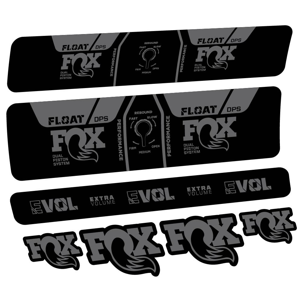 Aufkleber Fox Float DPS Performance 2021, Stoßdämpfer, Fahrradaufkleber Vinyl