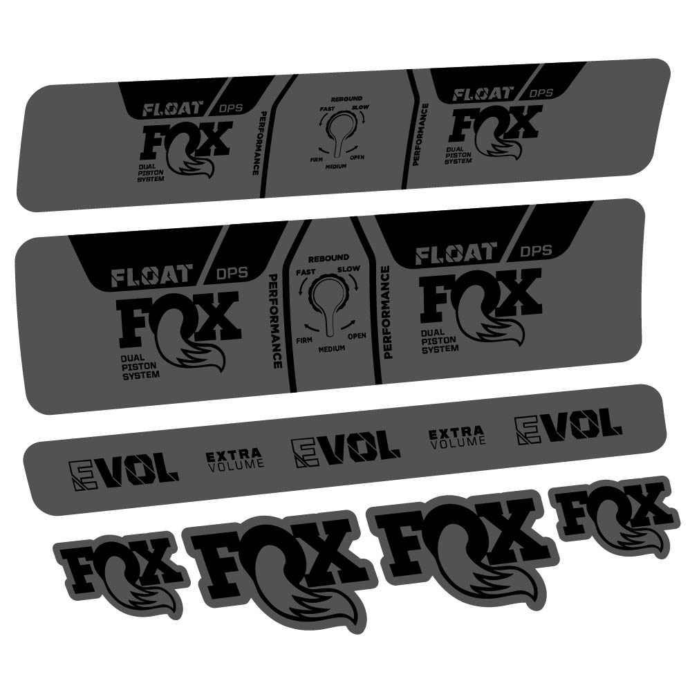 Aufkleber Fox Float DPS Performance 2021, Stoßdämpfer, Fahrradaufkleber Vinyl