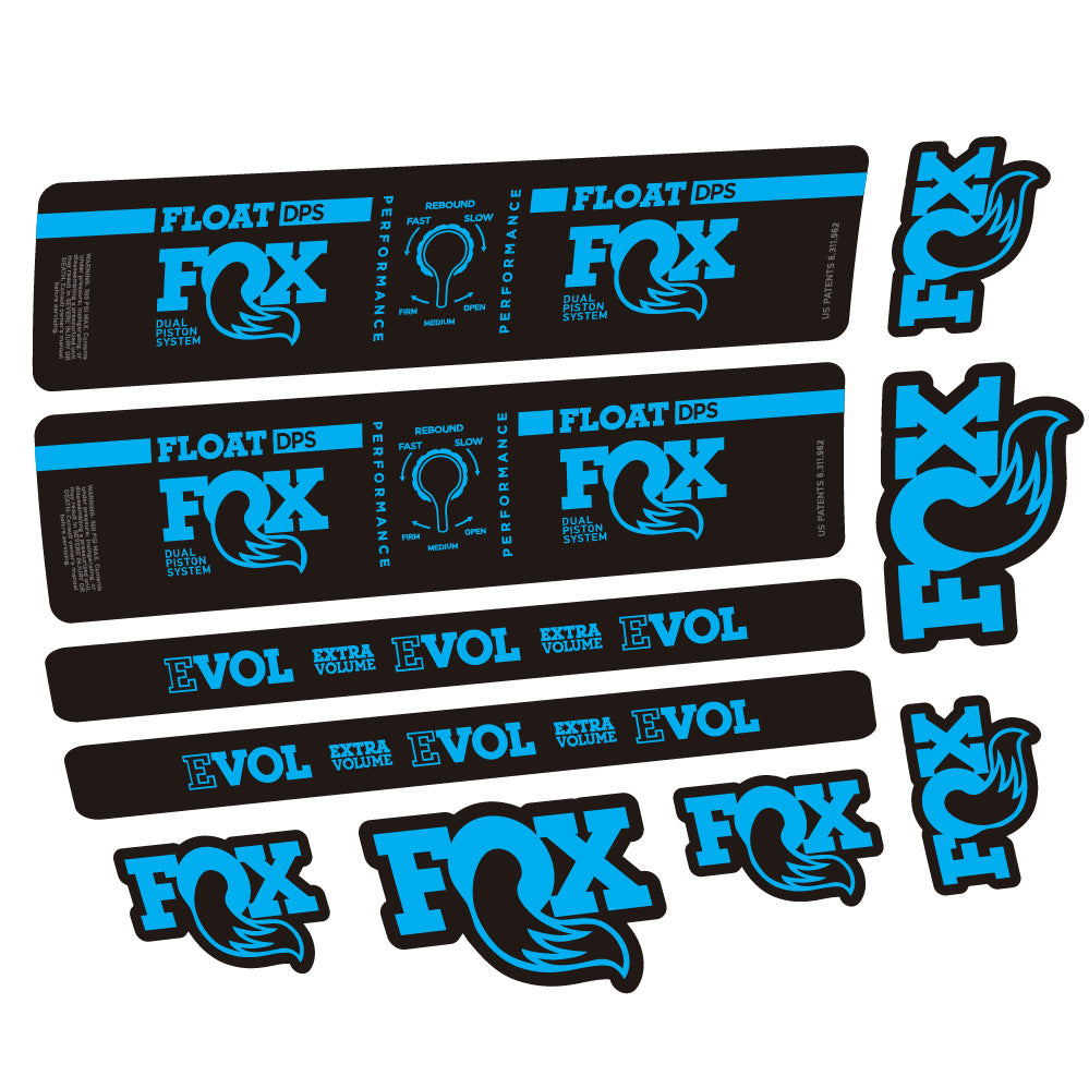 Aufkleber Fox Float DPS Performance, Rear Shox, Fahrradaufkleber Vinyl