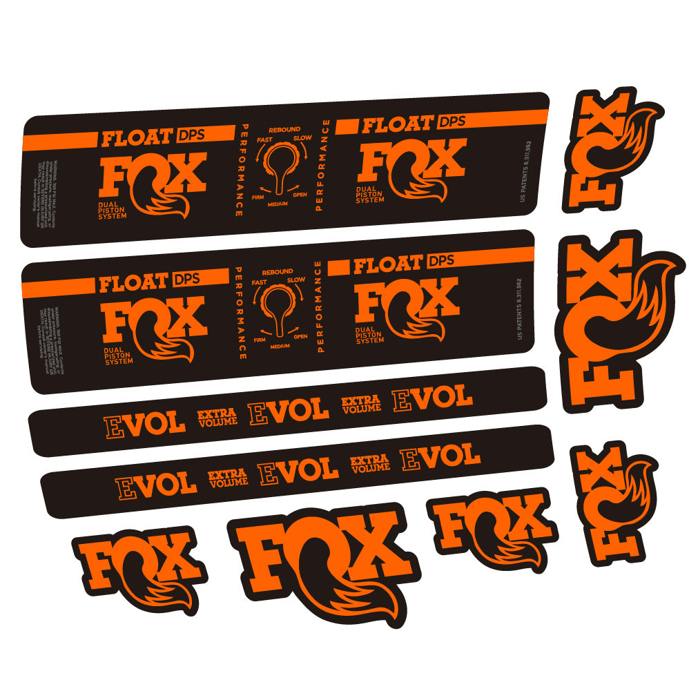 Aufkleber Fox Float DPS Performance, Rear Shox, Fahrradaufkleber Vinyl