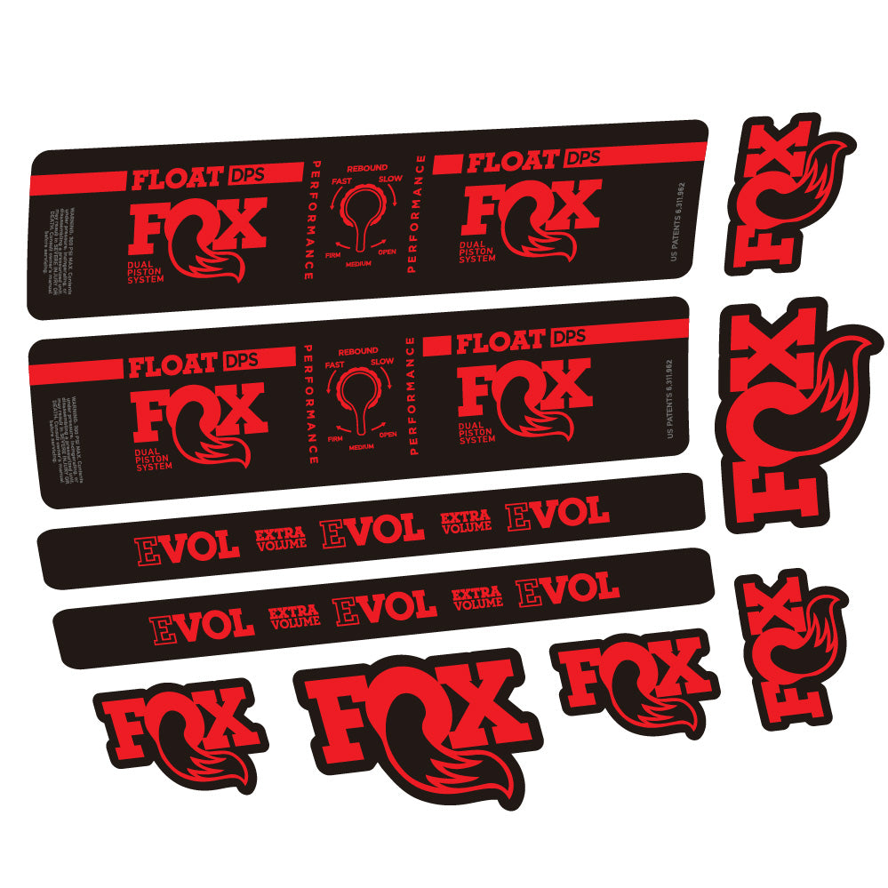 Aufkleber Fox Float DPS Performance, Rear Shox, Fahrradaufkleber Vinyl