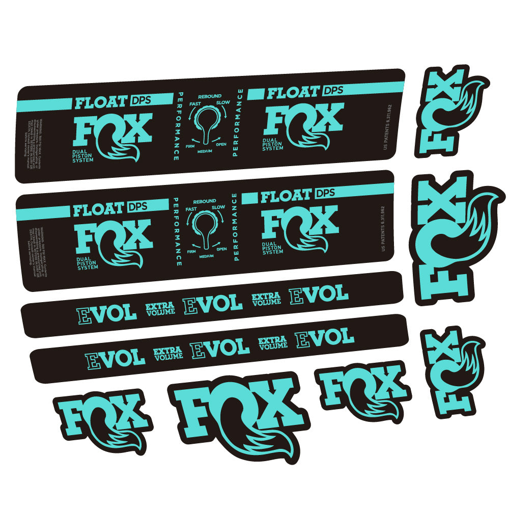 Aufkleber Fox Float DPS Performance, Rear Shox, Fahrradaufkleber Vinyl