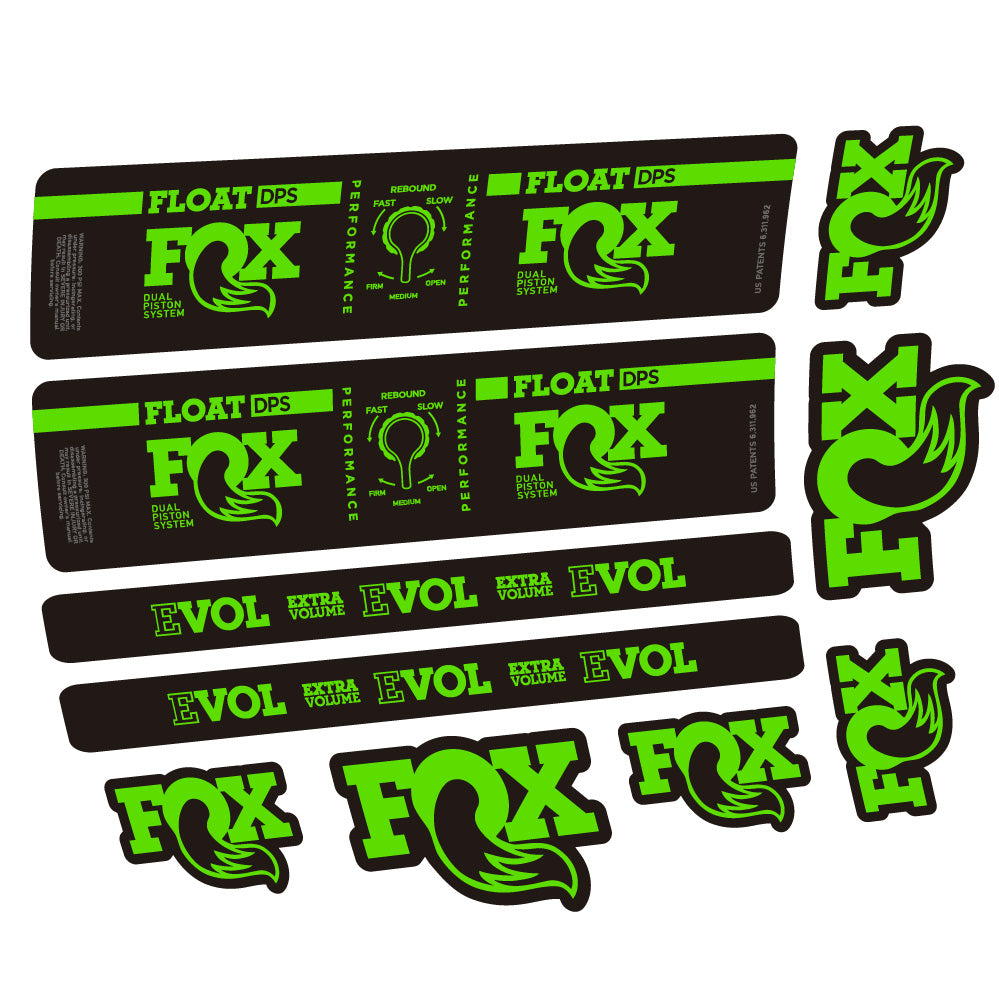 Aufkleber Fox Float DPS Performance, Rear Shox, Fahrradaufkleber Vinyl
