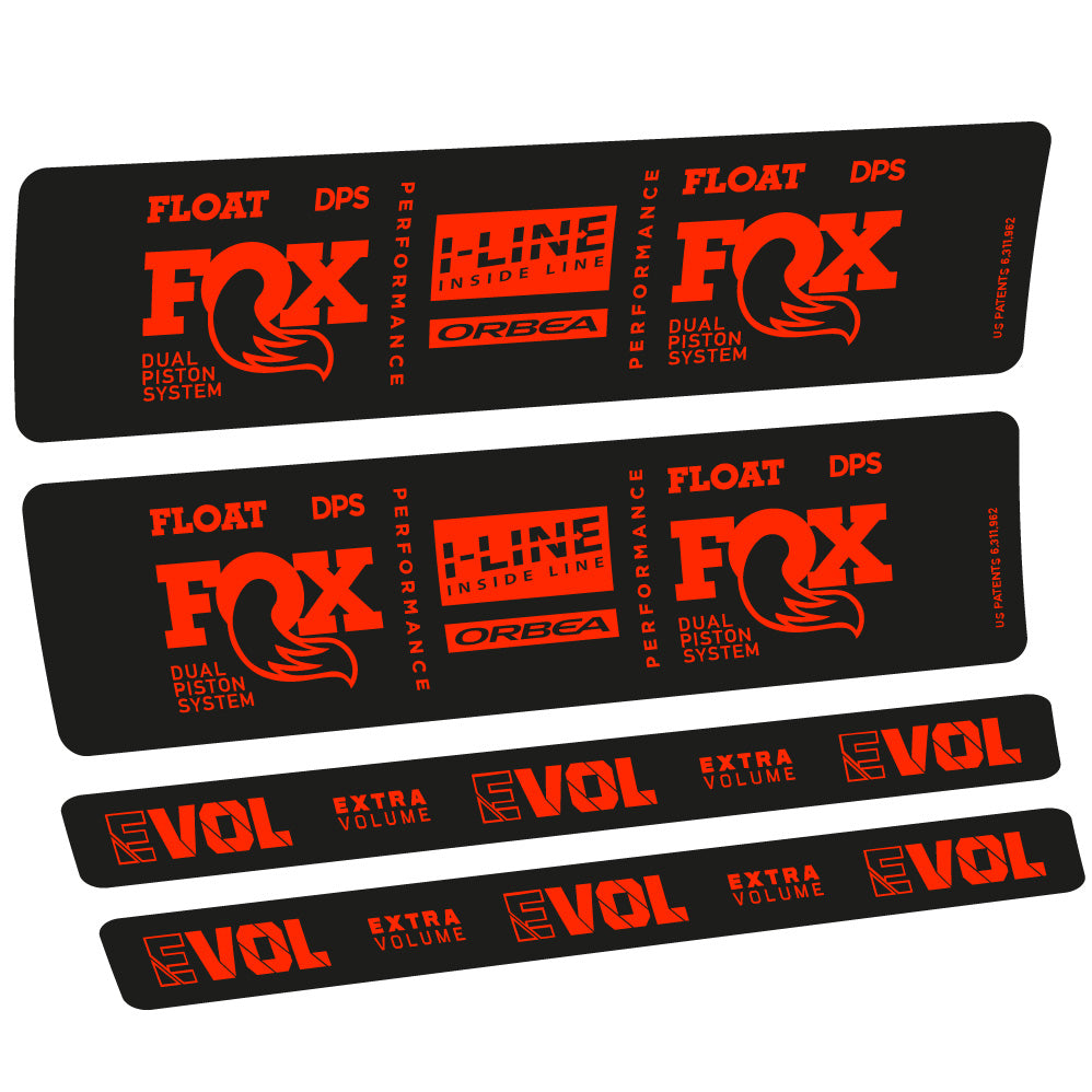 Aufkleber Fox Float DPS Performance I Line, Stoßdämpfer, Fahrradaufkleber Vinyl