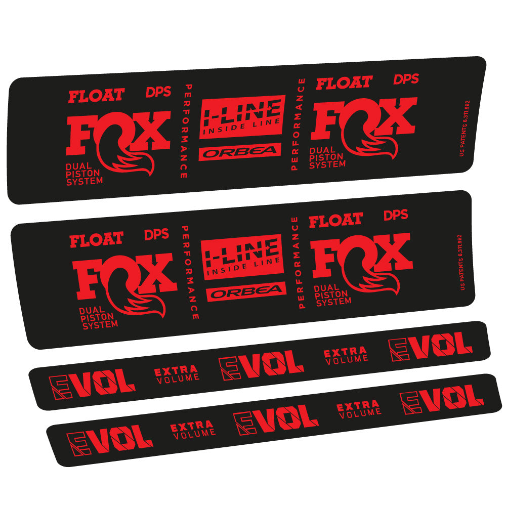 Aufkleber Fox Float DPS Performance I Line, Stoßdämpfer, Fahrradaufkleber Vinyl