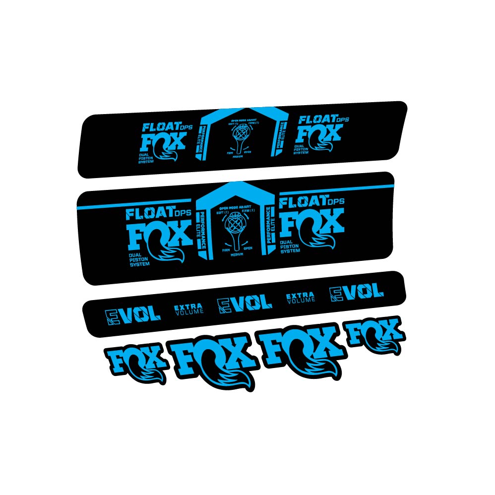 Decal Fox Float DPS Performance Elite 2021, Shock Absorber, bike sticker vinyl