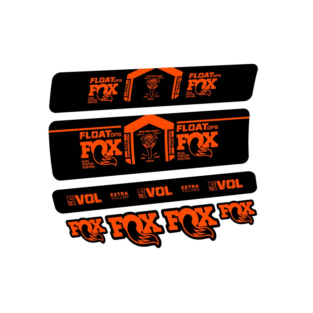 Decal Fox Float DPS Performance Elite 2021, Shock Absorber, bike sticker vinyl