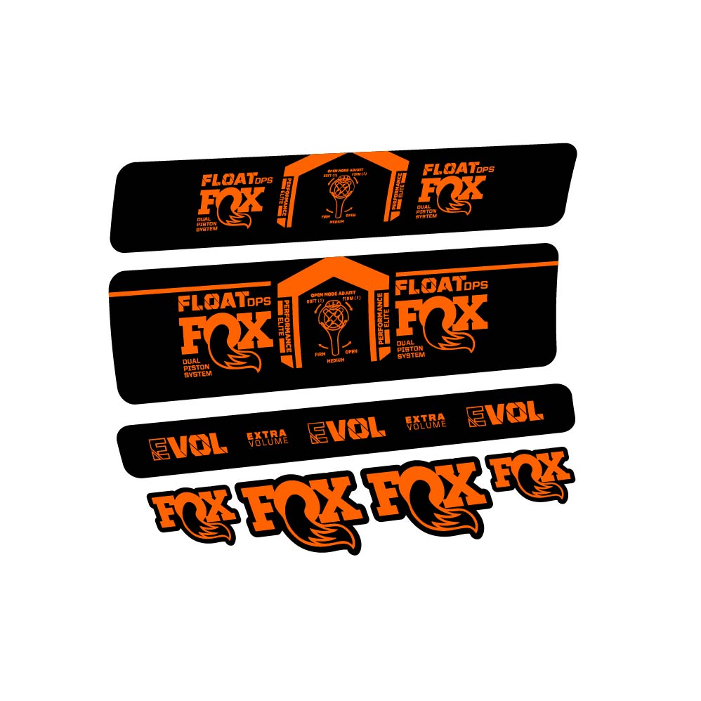 Decal Fox Float DPS Performance Elite 2021, Shock Absorber, bike sticker vinyl
