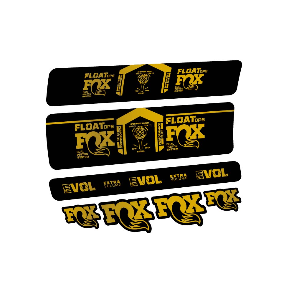 Decal Fox Float DPS Performance Elite 2021, Shock Absorber, bike sticker vinyl
