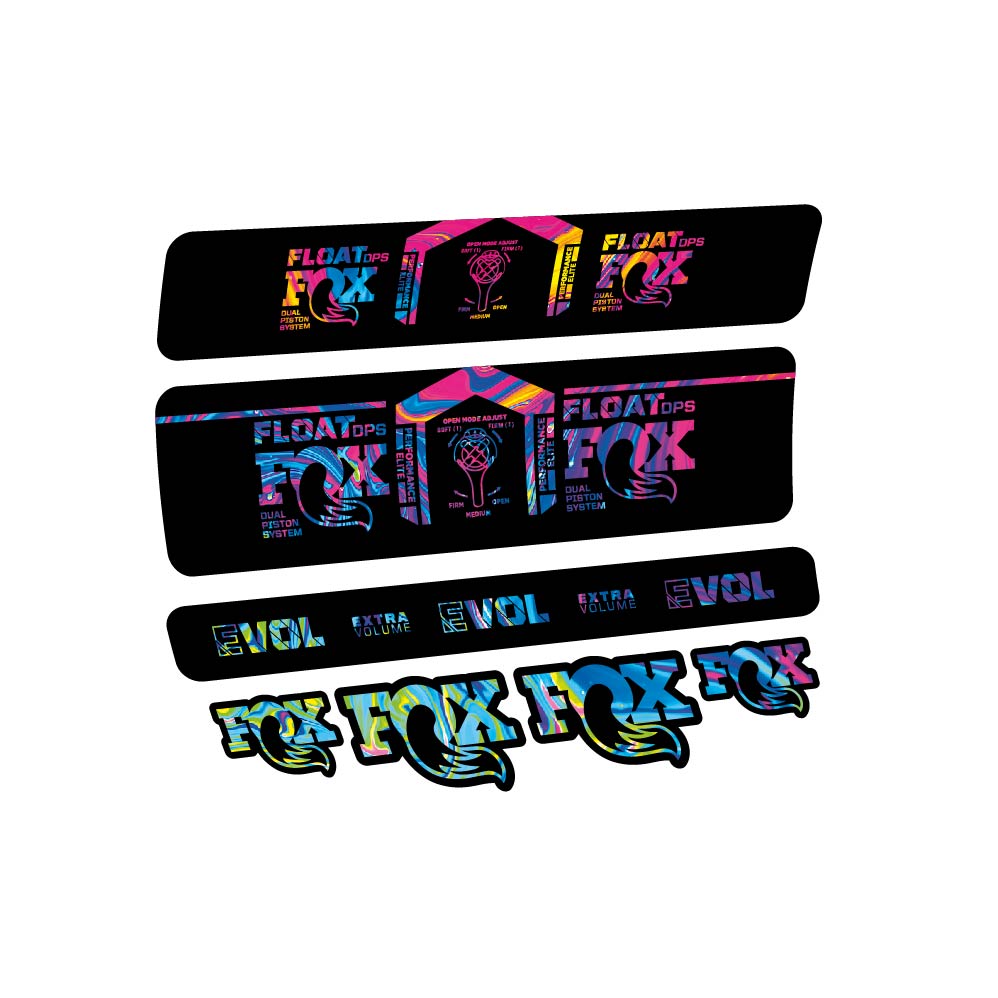 Decal Fox Float DPS Performance Elite 2021, Shock Absorber, bike sticker vinyl