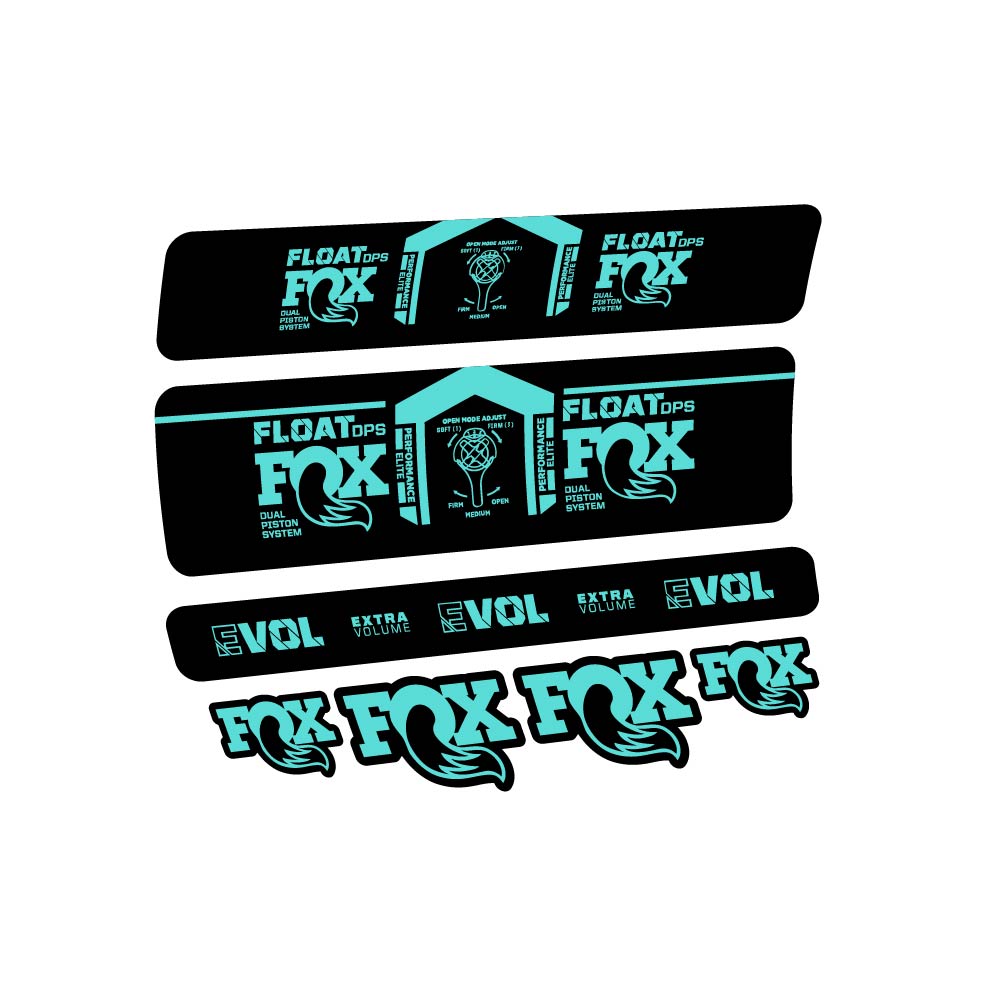 Decal Fox Float DPS Performance Elite 2021, Shock Absorber, bike sticker vinyl