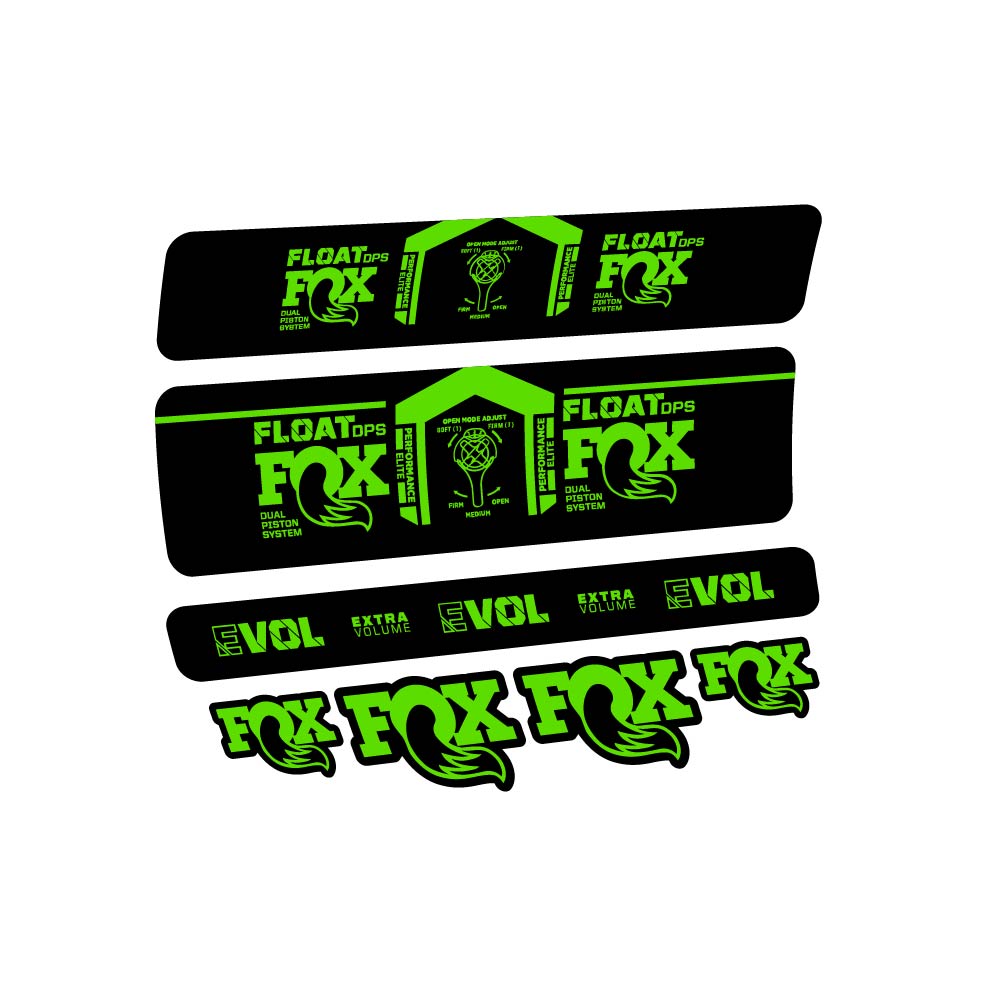 Decal Fox Float DPS Performance Elite 2021, Shock Absorber, bike sticker vinyl