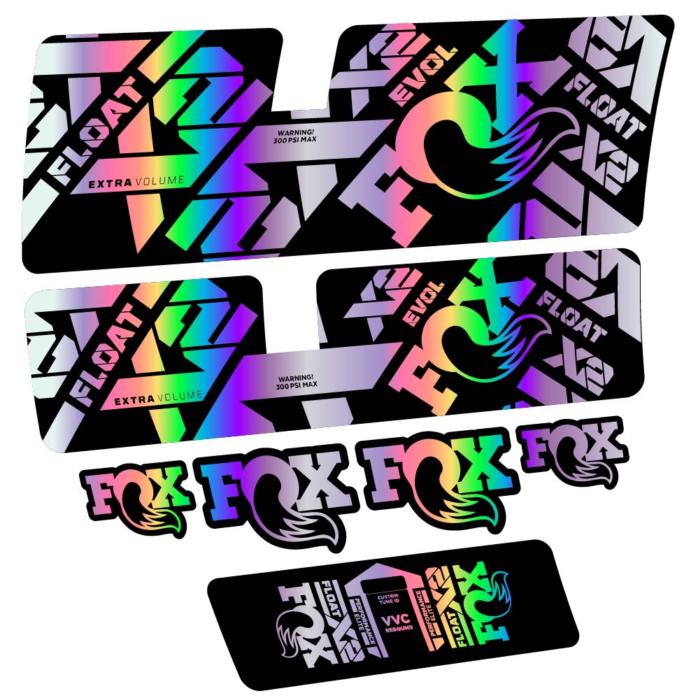 Decal Fox Float X2 Performance Elite 2021, Shock Absorber, bike sticker vinyl