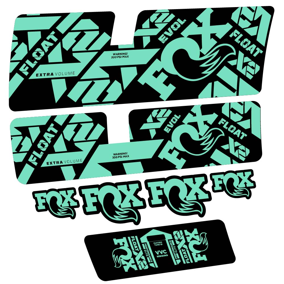 Decal Fox Float X2 Performance Elite 2021, Shock Absorber, bike sticker vinyl