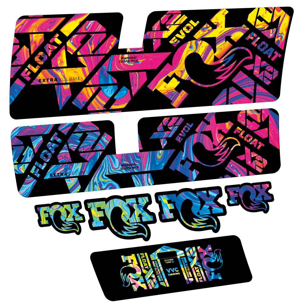 Decal Fox Float X2 Performance Elite 2021, Shock Absorber, bike sticker vinyl