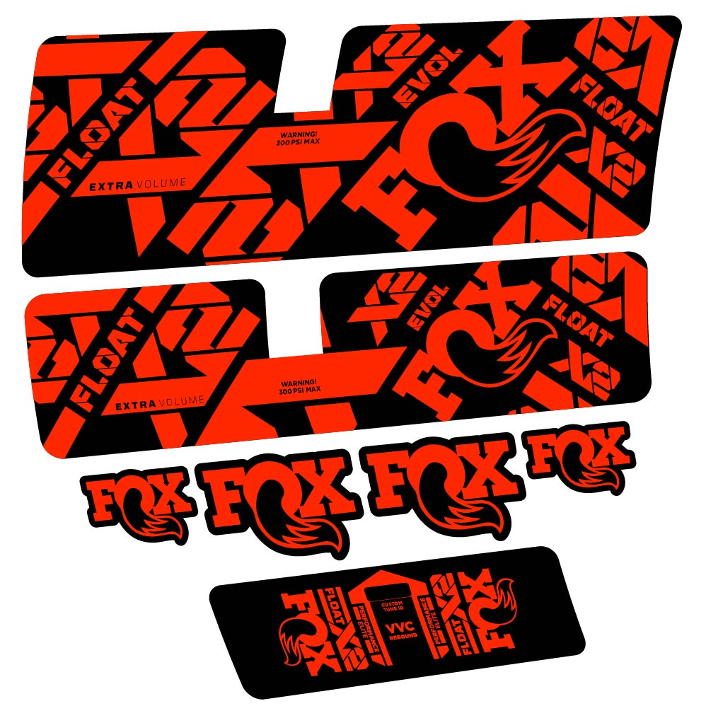 Decal Fox Float X2 Performance Elite 2021, Shock Absorber, bike sticker vinyl