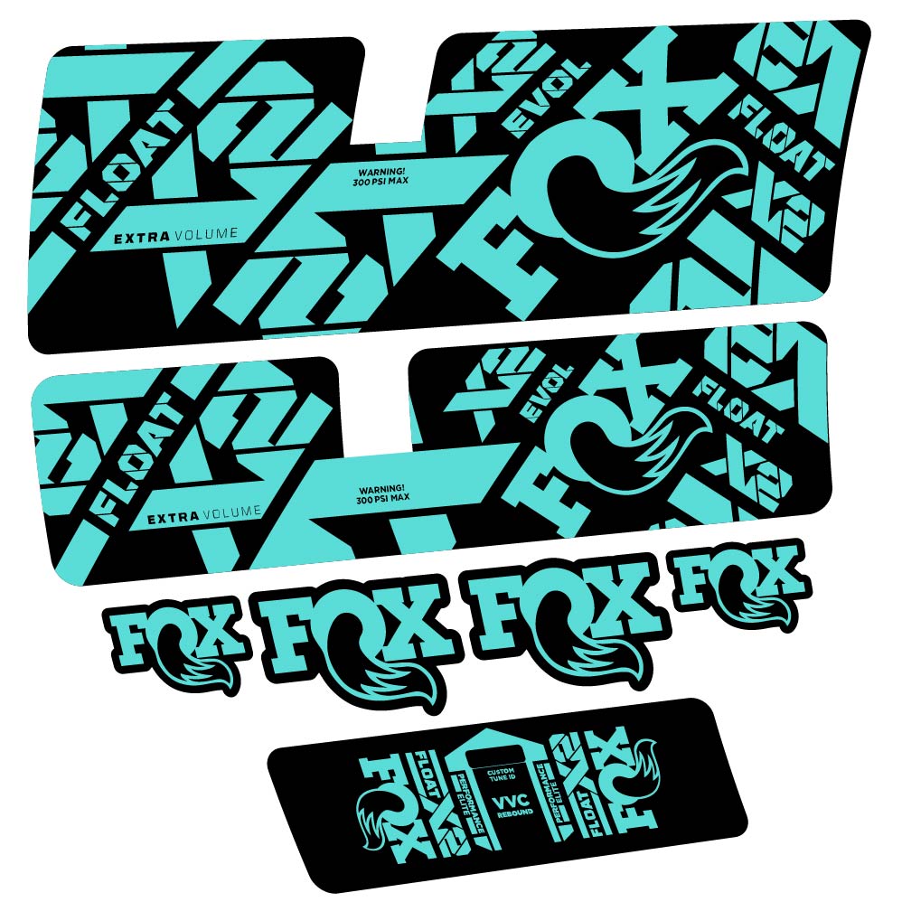 Decal Fox Float X2 Performance Elite 2021, Shock Absorber, bike sticker vinyl
