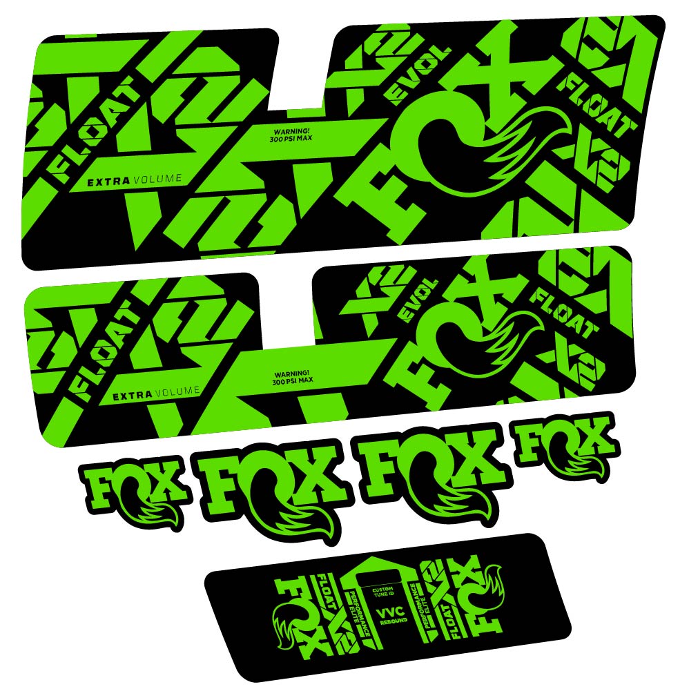 Decal Fox Float X2 Performance Elite 2021, Shock Absorber, bike sticker vinyl