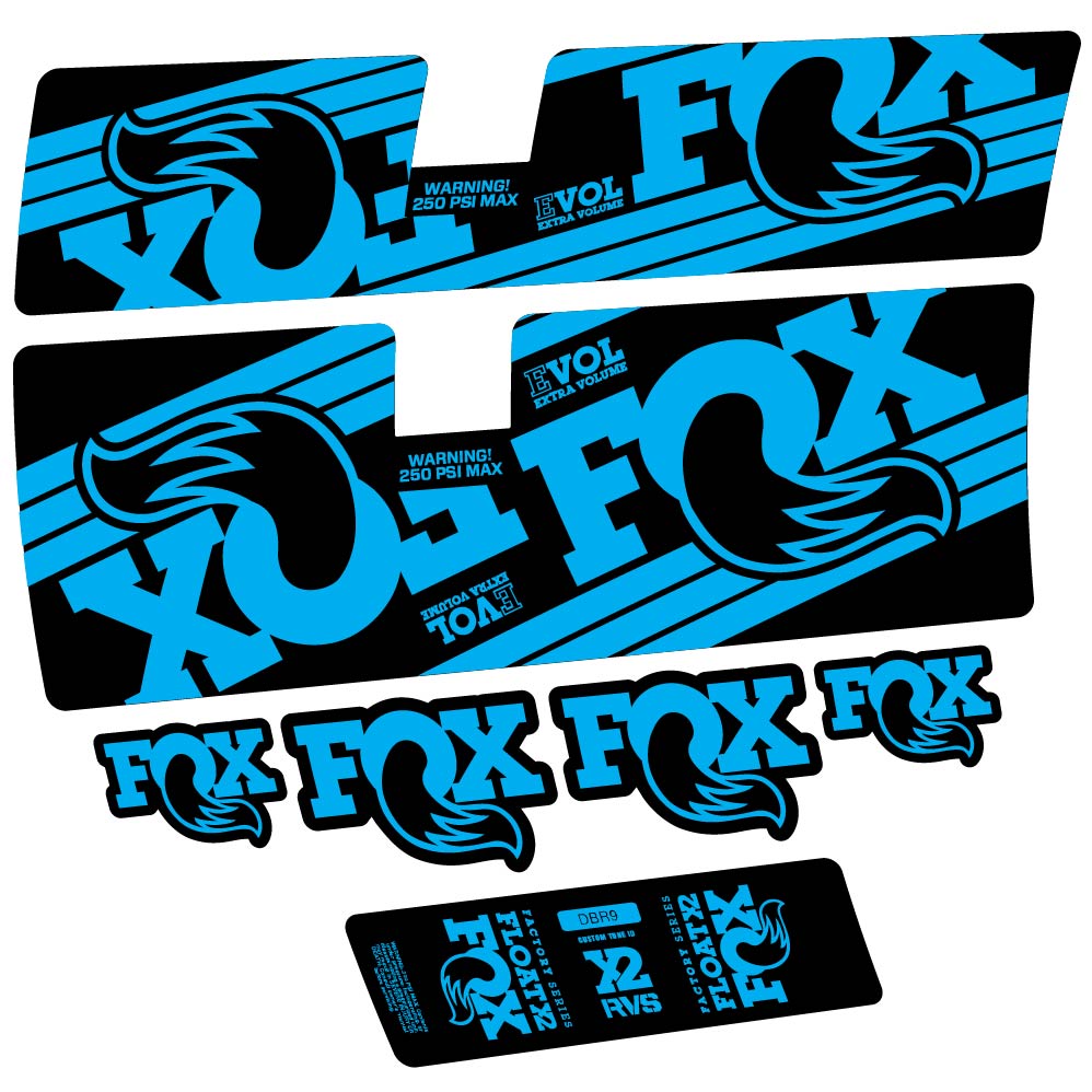 Decal Fox Float X2 Factory 2016, Shock Absorber, bike sticker vinyl